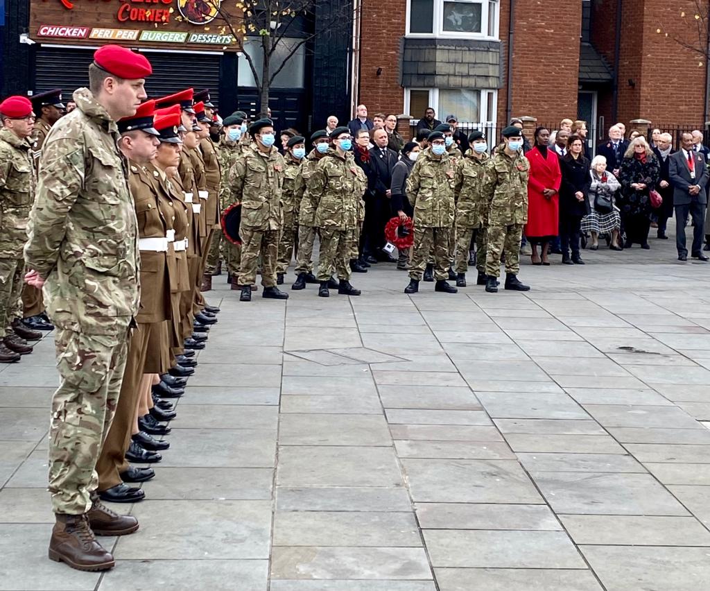 Two years in the making but a fantastic turn out for Lambeth's Remembrance Sunday Parade with <a href="/MayorLBLambeth/">Mayor of Lambeth</a> <a href="/253RMP_Reserves/">253 (London) Provost Company</a> <a href="/Rastafari_MoD/">Defence Rastafari Network UK</a> 

#LestWeForget