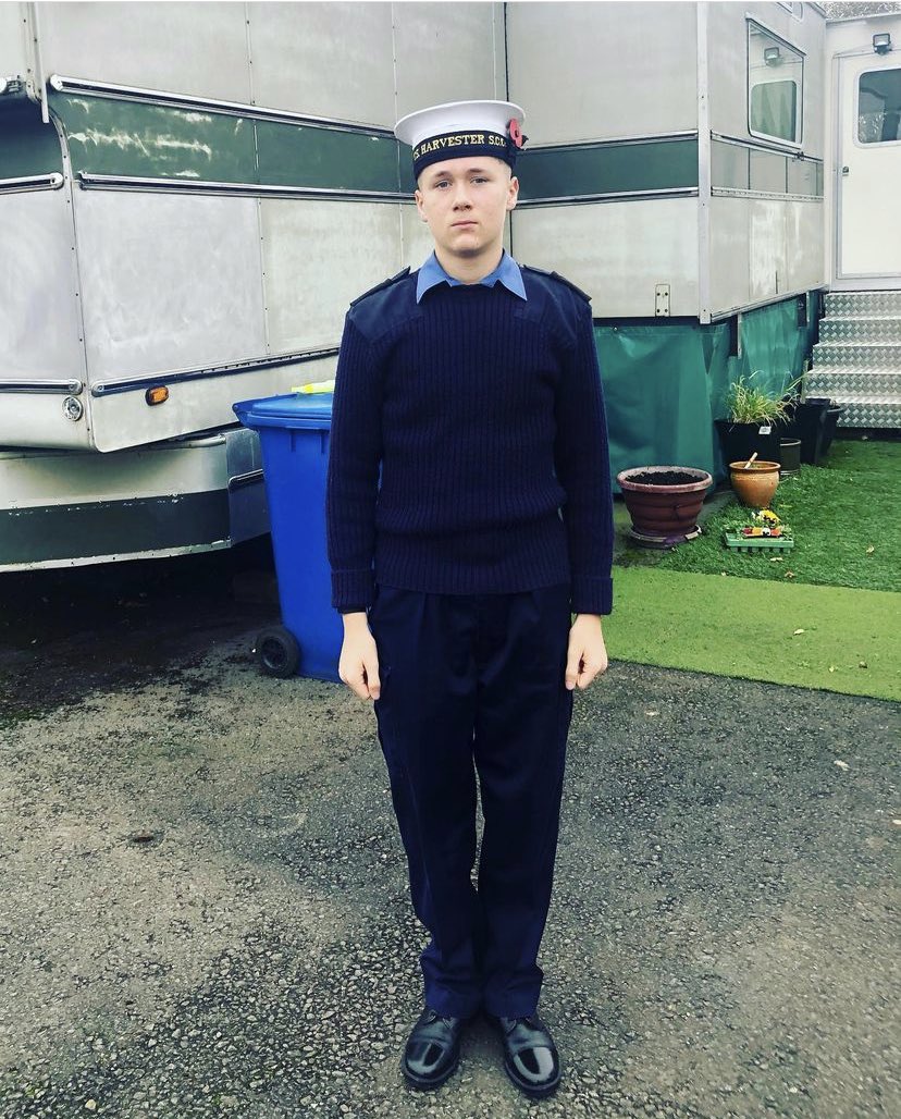 More on a personal side, but!! Proud! Our son Joby off to the remembrance parade with the sea cadets.