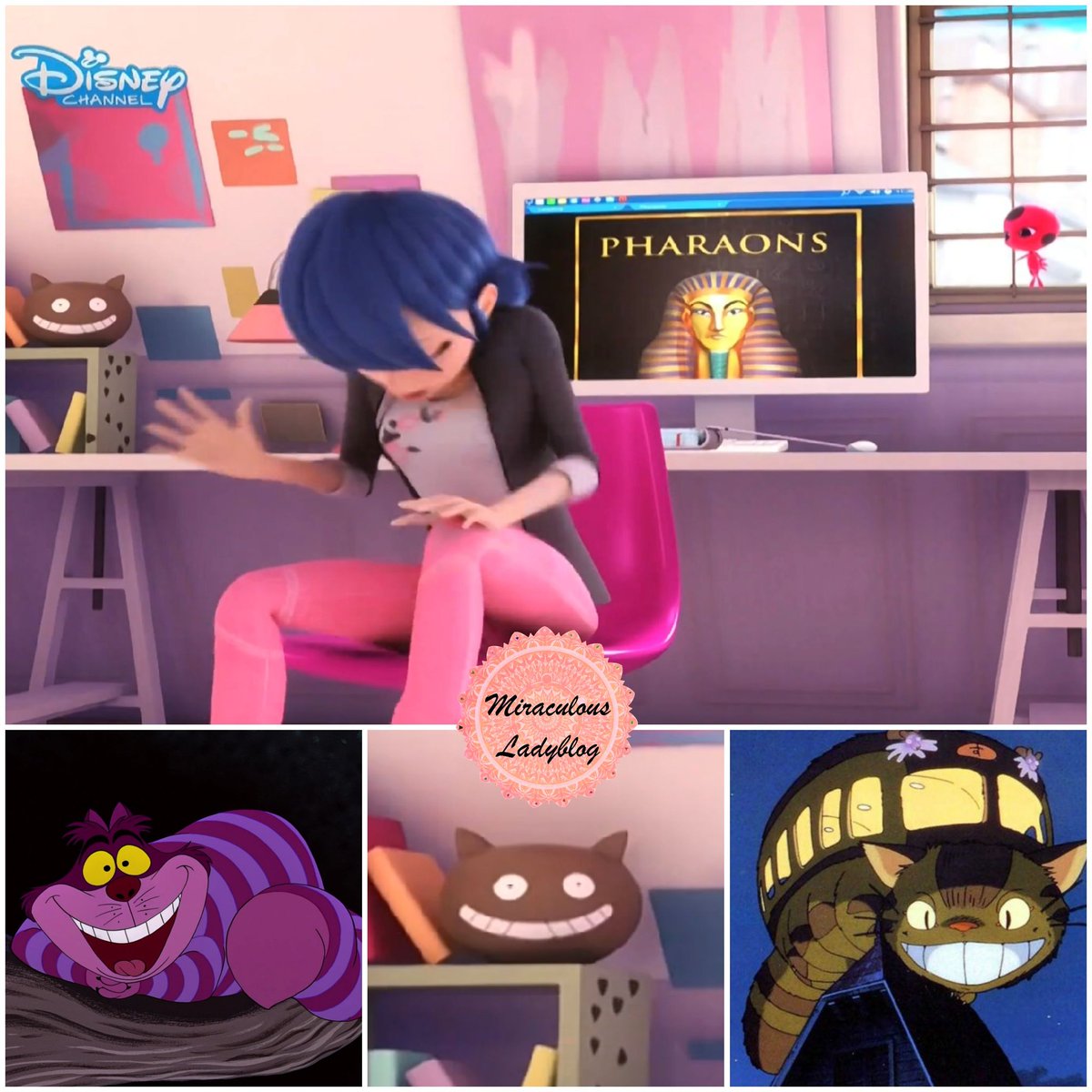 Ladyblog_88's tweet photo. Avez-vous remarqué ?
Dans la chambre de Marinette, il y a un élément de déco qui ressemble beaucoup au Chat de Cheshire de "Alice au Pays des Merveilles et au Chat-Bus de "Mon voisin Totoro".
#miraculous #ladybug #chatnoir #cheshire #alice #chatbus #totoro https://t.co/K8BjHJ7AmO