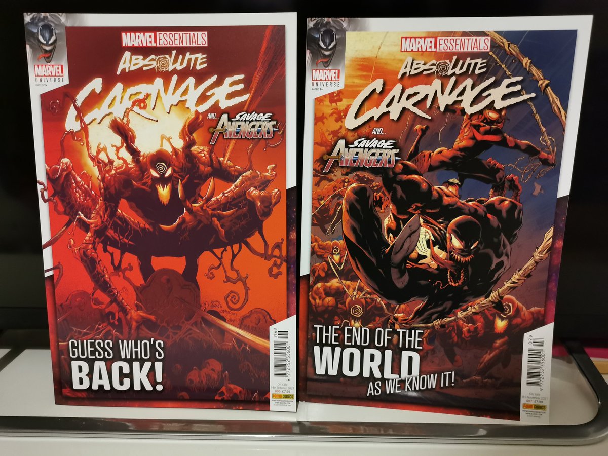 etchi's tweet image. New #comics from @OfficialPanini @MarvelUK #marvelEssentials issue 7 (Right) pictured with issue 6 here available in the UK now priced £7.99 available from the panini shop or @WHSmith 🇬🇧