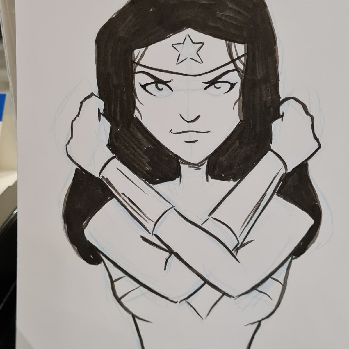 garethluby's tweet photo. Some quick Commission sketches done at @thoughtbubblefestival yesterday.
Drop by the @lb_comic table and check out what we got!
We are in the bubble boy Hall just by the entrance.
#commission #thoughtbubble #limitbreakcomics #comesee #draw #sketch #follow #wonderwoman https://t.co/triCtjWUrz