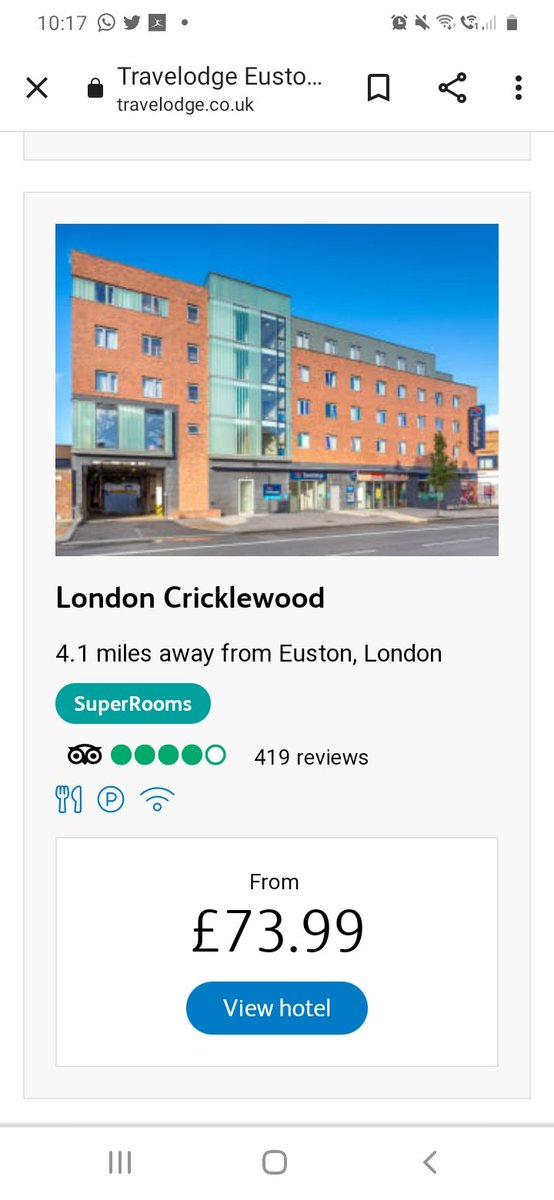 AmandaRanford's tweet photo. @TravelodgeUK any reason why the website shows a much lower price until you click on the 'view hotel' whereby price almost doubles, even on saver rate?! https://t.co/VakhkCOTWs