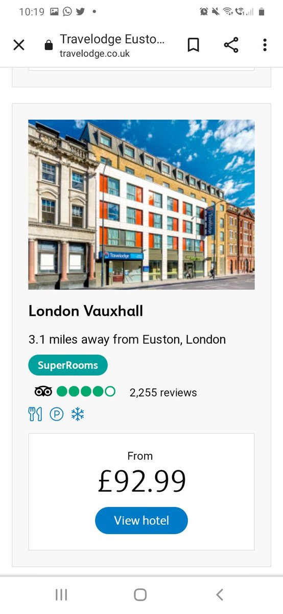AmandaRanford's tweet photo. @TravelodgeUK any reason why the website shows a much lower price until you click on the 'view hotel' whereby price almost doubles, even on saver rate?! https://t.co/VakhkCOTWs