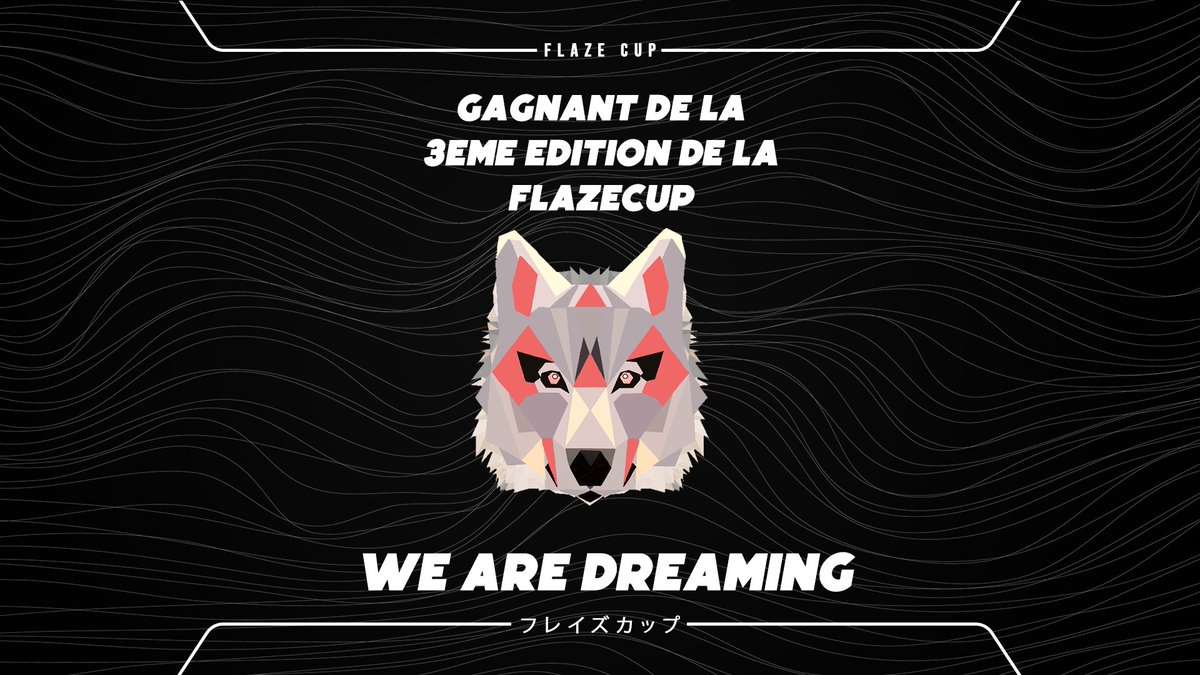 FlaZeCorp's tweet photo. Bien joué à tout le monde, notre gagnant pour cette 3eme édition est #WeAreDreaming 💪💪
@LuunaticRL @ZayFoXxRL @yupaz_
Et un grand GG à @NelestaEsport qui arrive 2eme de la compétition. https://t.co/9Sj30lqxnb