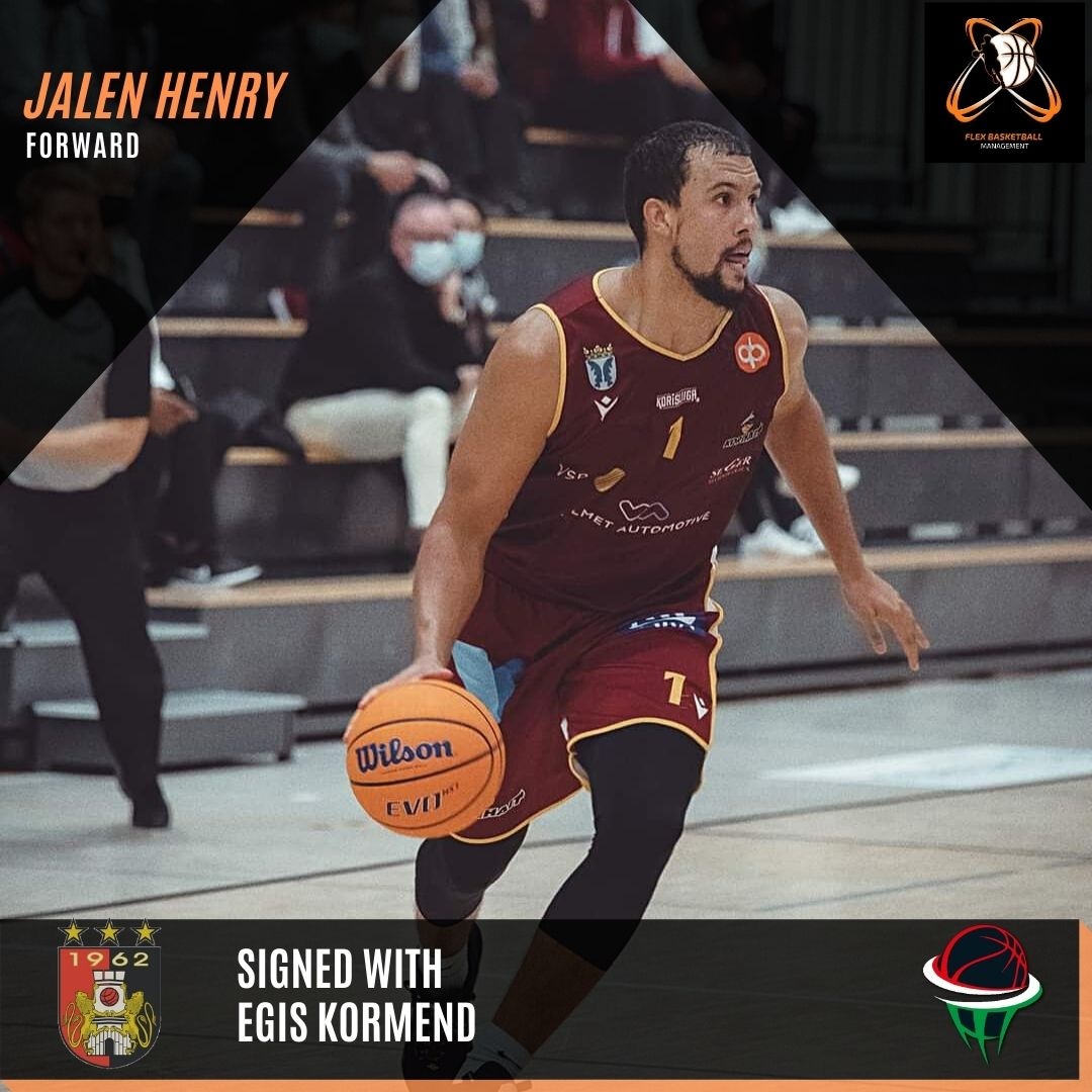 Flexbball's tweet photo. 🚨Done deal 🚨
We are pleased to announce that forward @jjhenry24 signed with @EgisKormend for the remaining of the season. Jalen started in @Korisliiga avg 12.9ppg,7.3rpg,1.3bpg. We are excited with this move on Jalen's career to Hungary. Congrats J! ✍️🏀🇭🇺 https://t.co/ZYl7cl5NSi