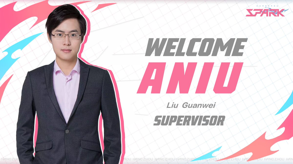 Hangzhou_Spark's tweet photo. “I’m glad to join Spark and also the OWL family, and I’m excited about meeting the passionate fans and the upcoming challenge here. I will do my best to bring you a team with enthusiastic and growth."

Supervisor, Liu “Aniu” Guanwei! https://t.co/eumH1zoHqd