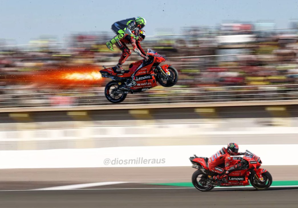 HOLD ON TIGHT VALENTINO I CAN MAKE YOU WIN THIS RACE VIVA #GrazieVale