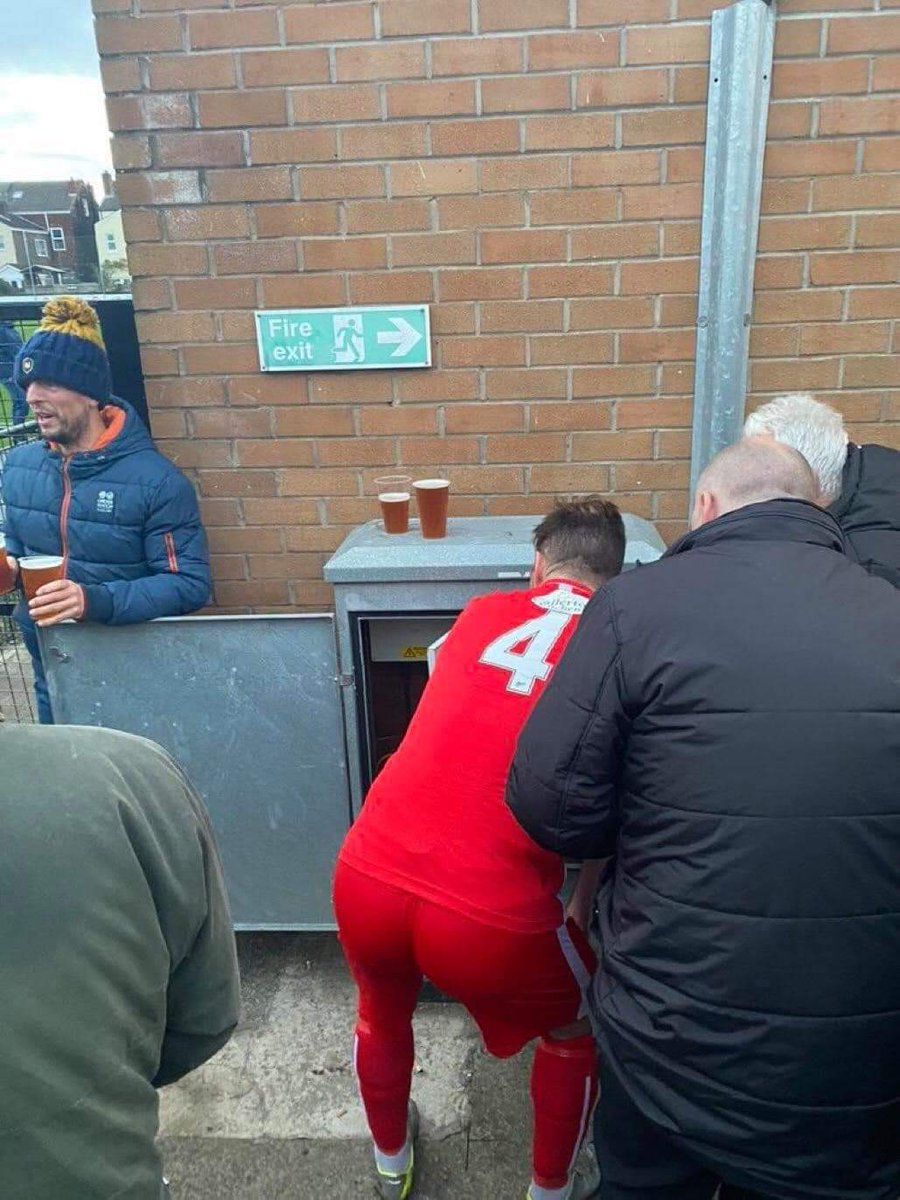 Classic non-league. Marine v Dunston yesterday, the floodlights went out. One of the Dunston midfielders is an electrician. He fixed the problem and the game continued.