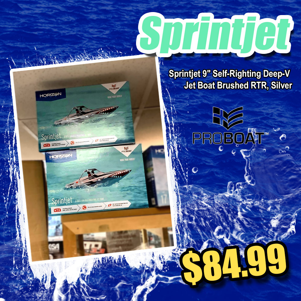 RCCarWorld's tweet photo. Tamiya Sprintjet 9" Self-Righting Deep-V Jet Boat Brushed RTR, Silver, We still have small boats that make great gifts! $84.99
#RCProBoat #RCSprintJet #RCBoats #RCKits #RCCarWorld https://t.co/sYq6dKoLAi