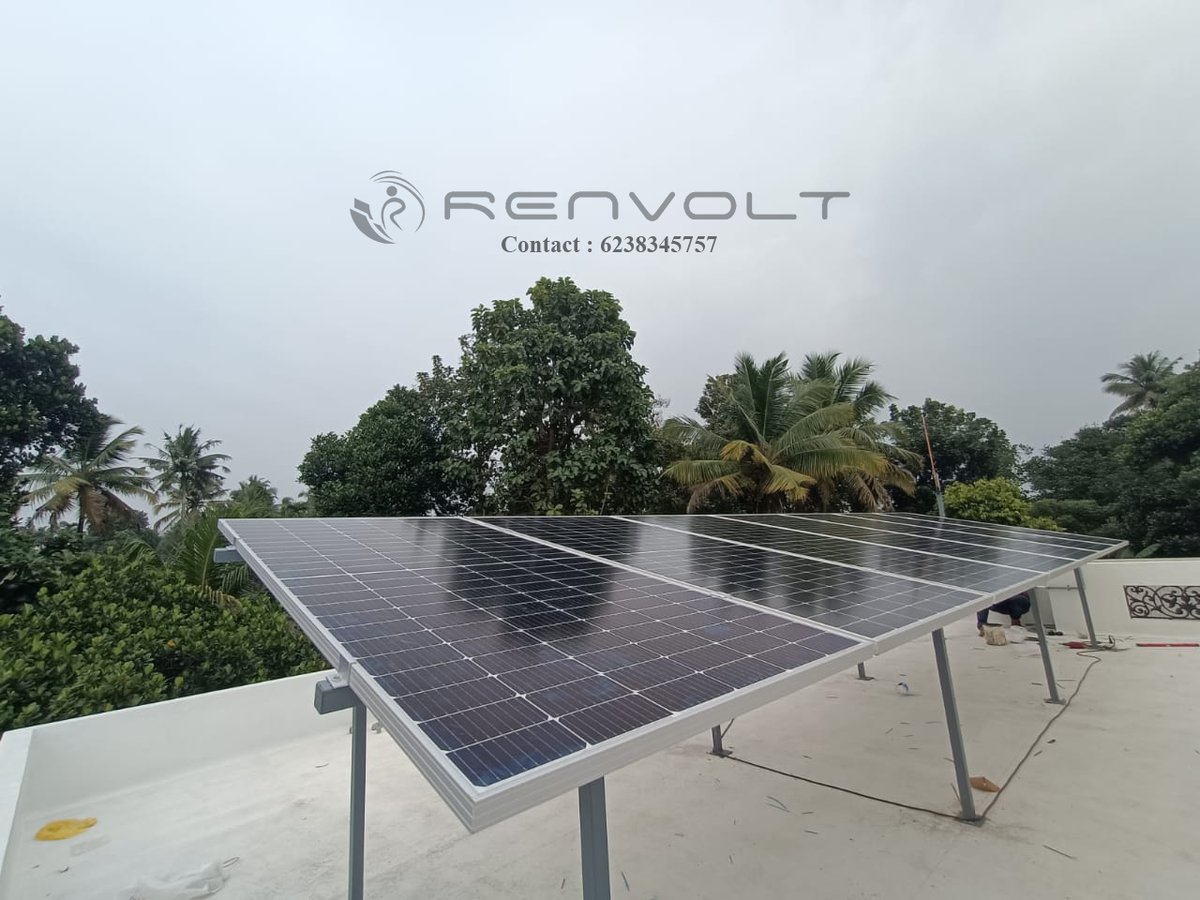 Renvoltcare's tweet photo. 3.3 kW On Grid Solar System work started.
Solar Panel - Anchor by Panasonic 445W Monoperc Half-cut
Client : Fr. Varghese
Location - Angamaly, Kerala
#solar #renewableenergy #KSEB #KSEB_Solar #ongridsolarsystem #ongrid #kothamangalam #vikramsolar #sofar https://t.co/gaWjAPyAEc