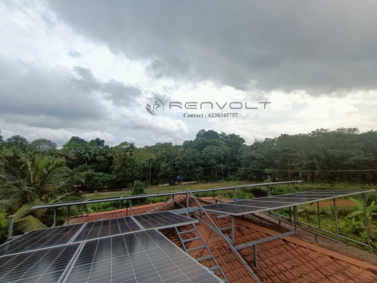 Renvoltcare's tweet photo. 10 kW On Grid Solar Power Plant completed &amp; ready for testing.
Solar Panel - Anchor by Panasonic 445W Monoperc Half-cut
Location - Pambakkuda, Muvattupuzha
Client - Jiby Kuriakose
#solar #renewableenergy #KSEB #KSEB_Solar #ongridsolarsystem #ongrid #kothamangalam #vikramsolar https://t.co/xU0jWbEfuY
