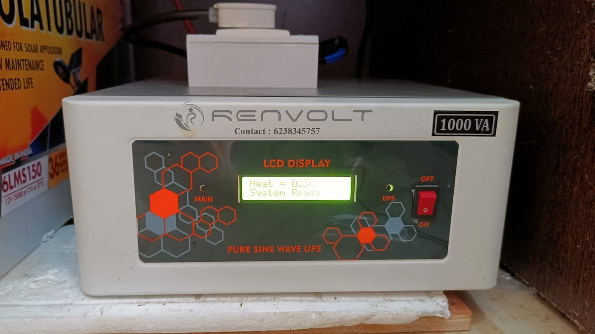 Renvoltcare's tweet photo. 1KVA Solar Hybrid Renvolt Home Inverter systems installation completed.
Inverter - 1KVA Renvolt
Battery - EXIDE 6LMS150
Location - Adimaly, Idukki https://t.co/nZMKW9GOLF