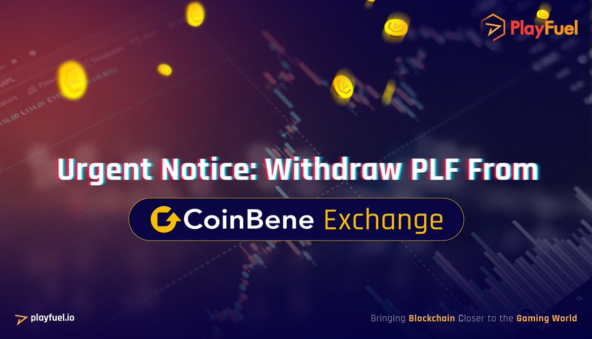 play_fuel's tweet photo. Due to CoinBene exchange’s permanent 🚫 closure, we are once again reminding all #PLF crypto holders to withdraw their assets 💰 from CoinBene on or before November 1️⃣5️⃣, 2021, 18:00 (GMT+8️⃣) in order to avoid asset loss.

#PlayFuel #Mainnet #Crypto #cryptocurrency #blockchain https://t.co/QFQR8rWppJ