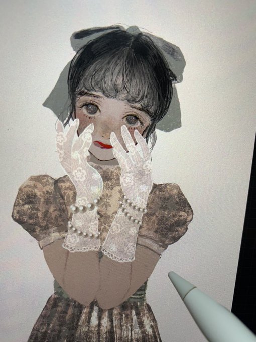 秋のお葉書の絵、全然秋関係なくなっちゃったけど可愛いので夏に引き続き楽しみにしててください 𓈒𓏸 