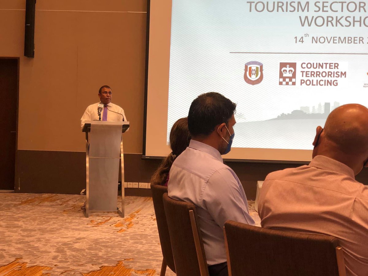 Happening now @CrossroadsMDV 

TOURISM SECTOR SECURITY WORKSHOP 2021 
@PoliceMv @MoTmv