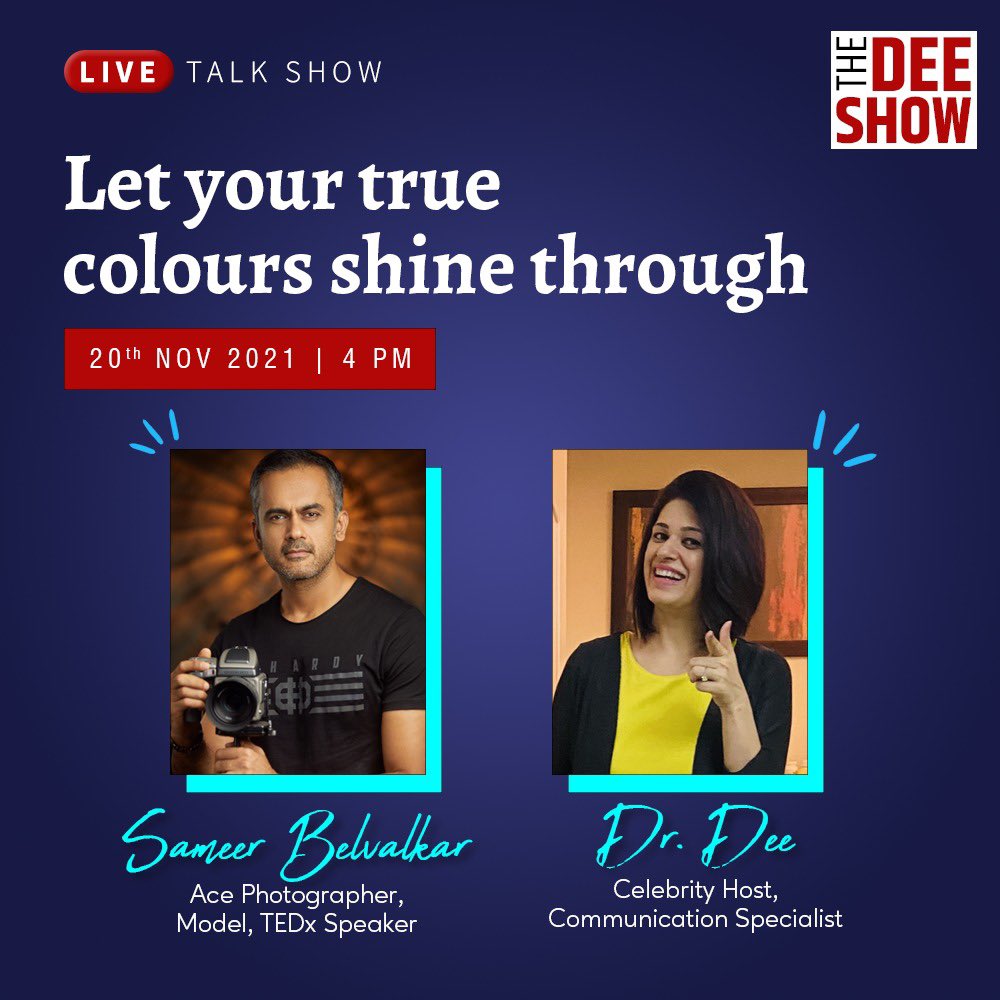 divyajaitly1's tweet photo. Don’t forget to tune in to #thedeeshow with @sameerbelvalkar in an interesting conversation next Saturday. Subscribe https://t.co/EgAtejxBYG #YouTube #Live #conversations #Unfiltered #askdivya https://t.co/cW9eeTyO78