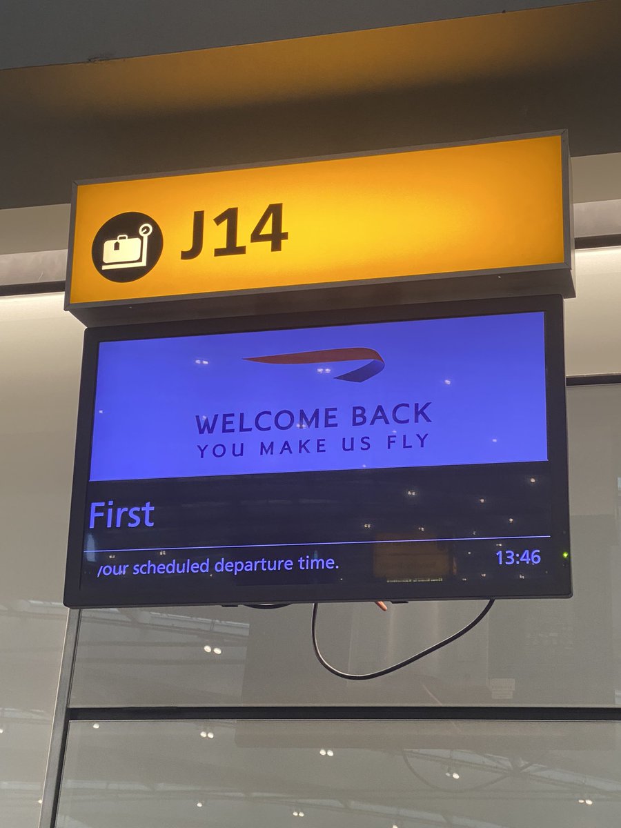 carostrachan's tweet photo. Nice “welcome back” touches from @British_Airways to welcome travellers back again. I’m loving the quiet zone in the lounge with spa like music. #britsareback https://t.co/3XoprHyta0