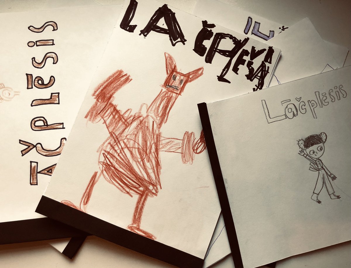 ilzedinka's tweet photo. Making our own story books of national hero Lāčplēsis. What do I know before and after reading a story? https://t.co/GxBFarrg2J