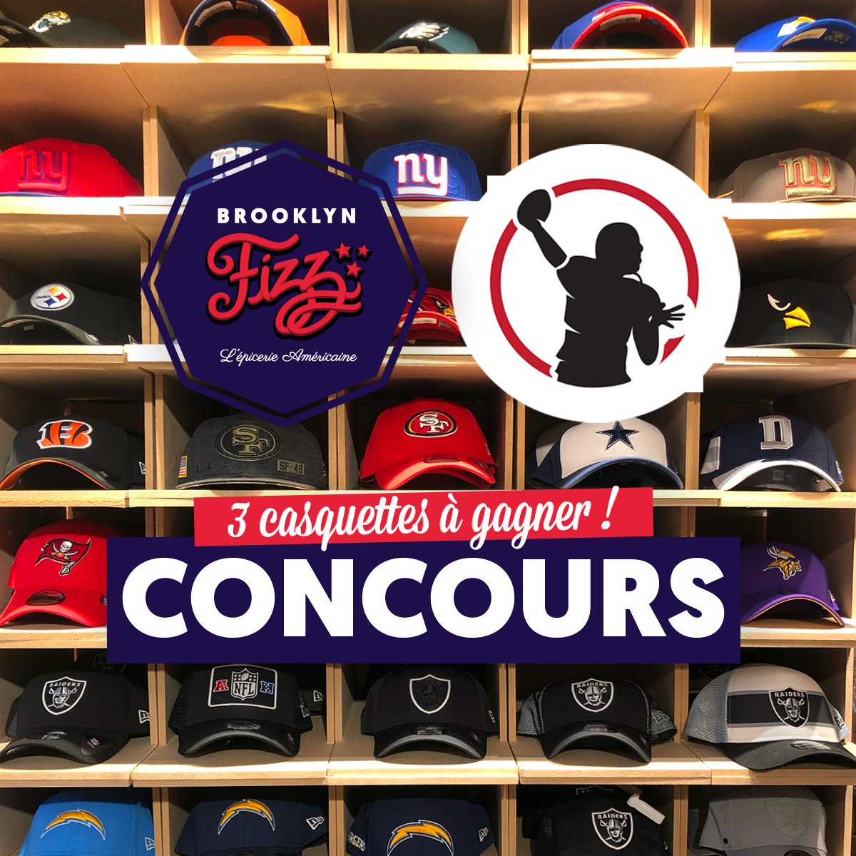 TDActu's tweet photo. 🎁CONCOURS🎁
Trois casquettes NFL à gagner !
Suivez @TDActu + @brooklynfizz et RT ce message pour participer au tirage au sort.

Détails ➡ https://t.co/E21WMQjpuY https://t.co/l7hpA7IZwd