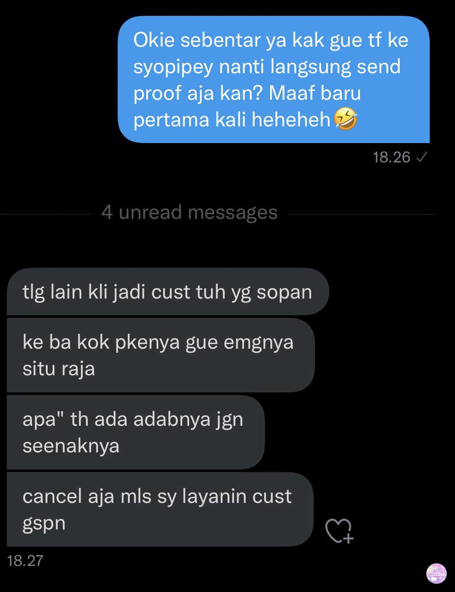 beamessages's tweet image. Beyb baru pertama order app prem, ini bahasanya gasopan kah? Menurut kalian gimana? Kalo emang bahasa gue gasopan gue mau minta maaf ke BA-nya. Kaget banget