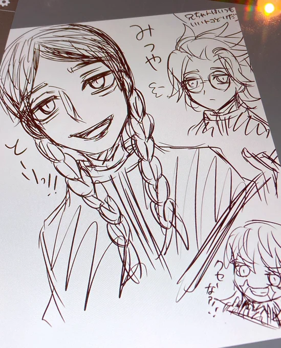 描いたことないからうろ覚えで描いた灰谷兄弟+ンズ
いずれしっかり描きたいな。。 