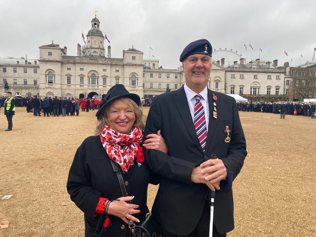 BlindVeterans's tweet photo. A few more photos taken in the lead up to the #Remembrance service in London. How many of our #Blind #Veterans UK ties can you spot?

#RemembranceSunday https://t.co/xkX6Tbrzg6