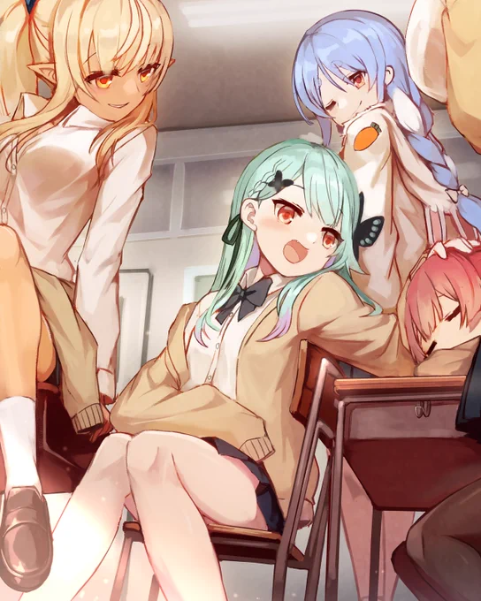 同学年
 #絵クロマンサー 
#ぺこらーと 
#しらぬえ
#マリンのお宝 