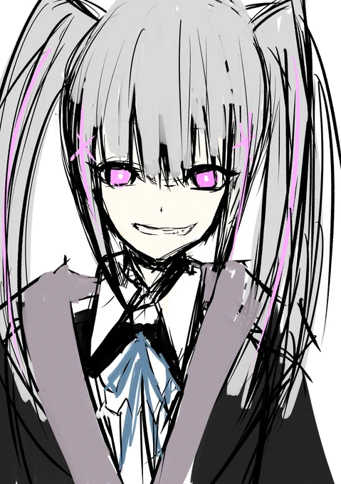 ラフ全然良いの描けなくて凹んだので空澄さんの落書きしました。 