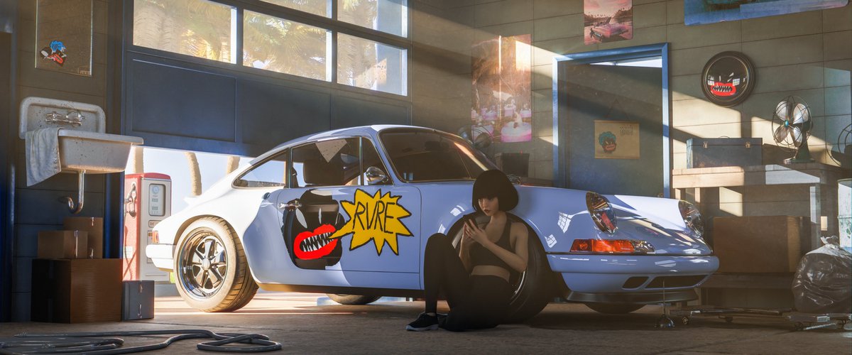 SUMMERTIME: RVRE x GRGY 

Me and <a href="/grgyone/">Grgy Sukhanov</a> have created the coolest artist collaboration you've ever seen ahaha! 
Immerse yourself in this summer vibe of sunny Miami, feel the atmosphere of freedom, palm trees and the ocean!  

foundation.app/@rvre/~/107584

@withFND #Nfts #Miami #3dart