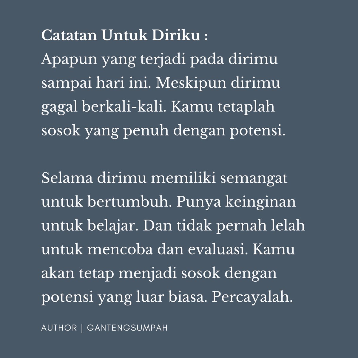gantengsumpah's tweet photo. Percayalah. https://t.co/Jn7fTbWSDD