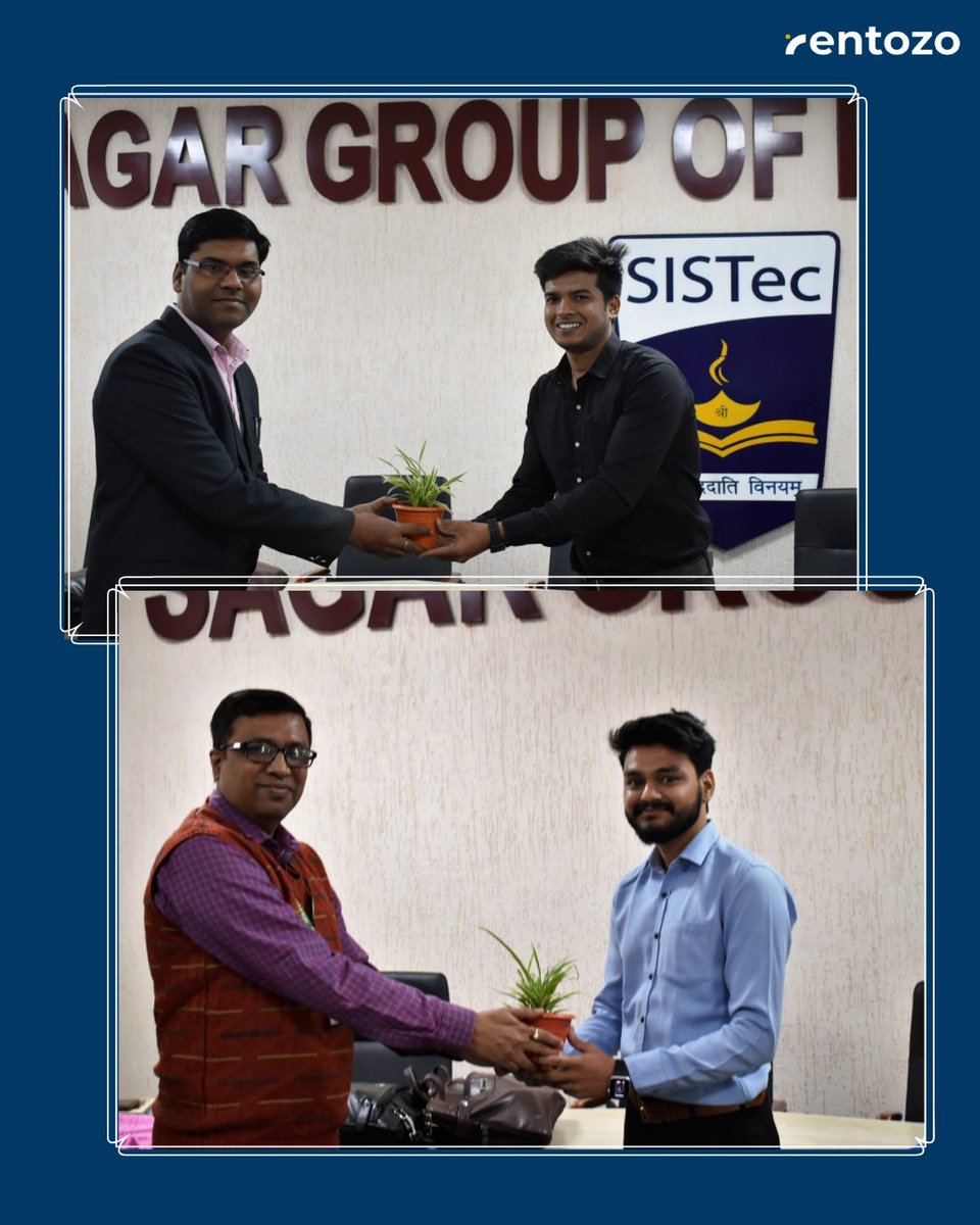 rentozo's tweet photo. Had a wonderful interactive session with the students of Sagar Group of Institute SISTec-MBA.
In this session a MOU was also signed, which opens great opportunities for the students.
#rentozo #atmanirbharbharat #SISTechMBA #startup #bnest #startupindia #bhopal #MadhyaPradesh https://t.co/kDkIsxy2EU