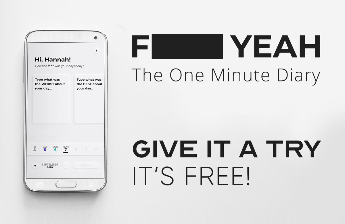Hey! I'm working on a completely free F*** YEAH. It'll be available for #android and #ios as a browser app. I'll post the link as soon as it's done.#mindfulness #diary #calendar #mindset #meditation #motivation #positivity #madeinconstruct #construct3 #nobodyhastimeformindfulness