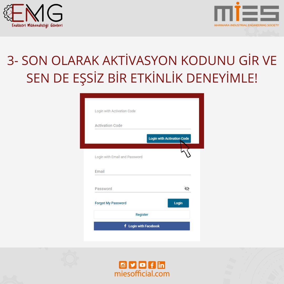 emgmies's tweet photo. EMG’21 e çok az kaldı!

3 Adımda Holacon Live Event üzerinden EMG’21 e nasıl katılabilirsin? Detaylar içeriğimizde.

Etkinlikte görüşmek üzere. 🥳

Son Kayıt Tarihi: 17 Kasım 🚨

Henüz kayıt olmadıysanız, kayıt linki bio’da!👆

📆 18-19 Kasım 2021
⏱ 12.00
📍 Holacon Live Event https://t.co/SBt2eTx6vG