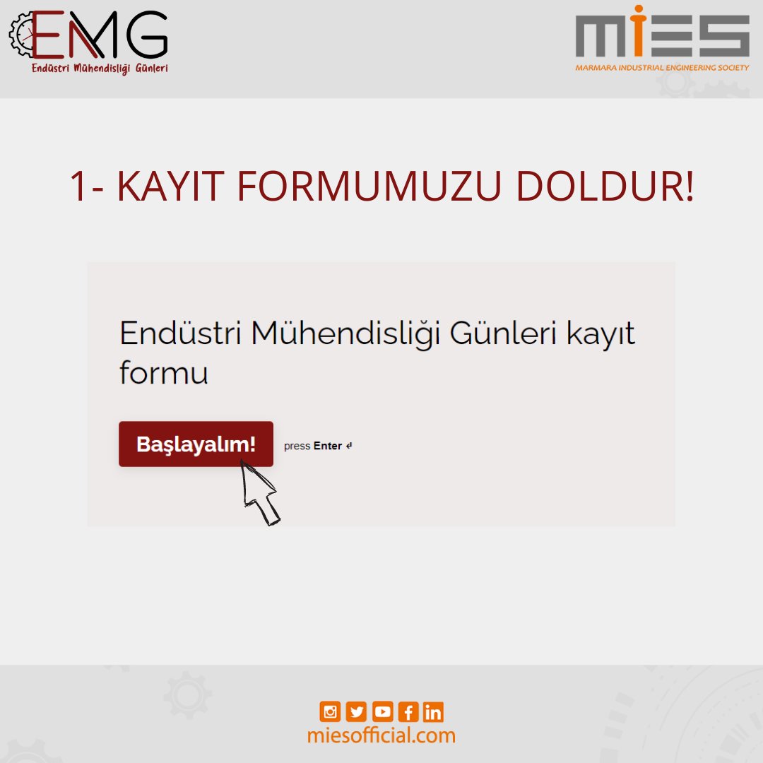 emgmies's tweet photo. EMG’21 e çok az kaldı!

3 Adımda Holacon Live Event üzerinden EMG’21 e nasıl katılabilirsin? Detaylar içeriğimizde.

Etkinlikte görüşmek üzere. 🥳

Son Kayıt Tarihi: 17 Kasım 🚨

Henüz kayıt olmadıysanız, kayıt linki bio’da!👆

📆 18-19 Kasım 2021
⏱ 12.00
📍 Holacon Live Event https://t.co/SBt2eTx6vG