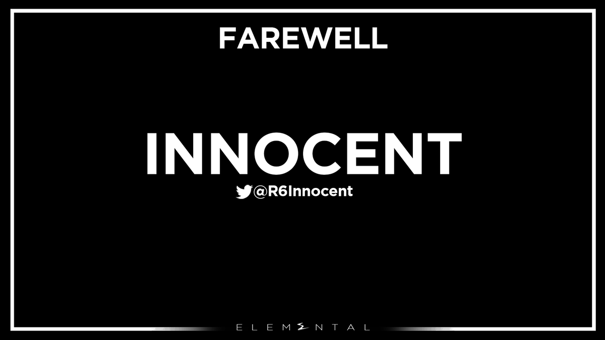 ElementalFPS's tweet photo. - FAREWELL @R6Innocent   -

Team Elemental팀의 플렉서블 Innocent( @R6Innocent )  선수가 
상호 합의 하에 팀에서 떠나게 되었습니다.
지금까지 Team Elemental 에서 활동 해주셔서 감사했습니다 
앞으로의 발전과 행보를 계속해서 응원하도록 하겠습니다. 그동안 수고 많으셨습니다. https://t.co/1cmSucr6St