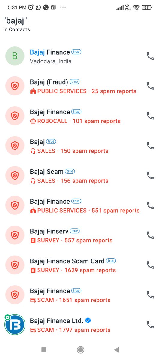 HeRaSh2328's tweet photo. @Bajaj_Finance And there ar so many..list is so long...so stopped calling... I don't want any services .. https://t.co/2j0tIQLLqG