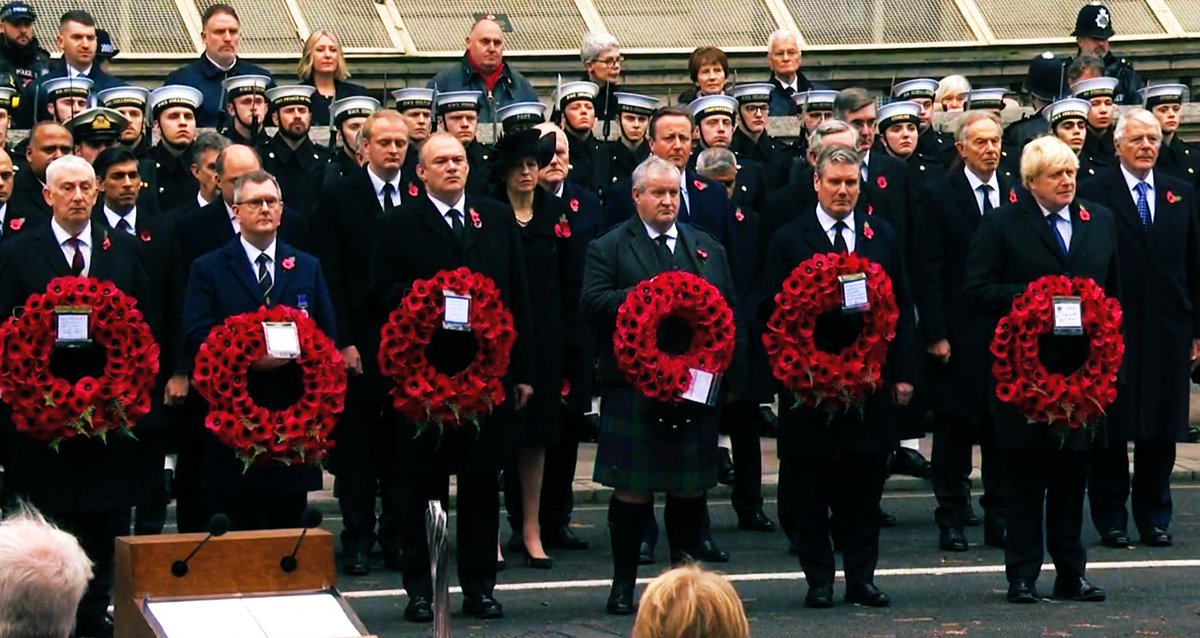 At the Cenotaph this morning, we paid tribute to all those who gave their lives in defence of our freedom. #LestWeForget