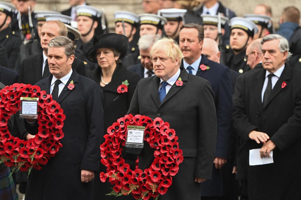 RespectIsVital's tweet photo. Black Tie not a thing on Remembrance Sunday anymore @BorisJohnson? https://t.co/KXwPzYxERV