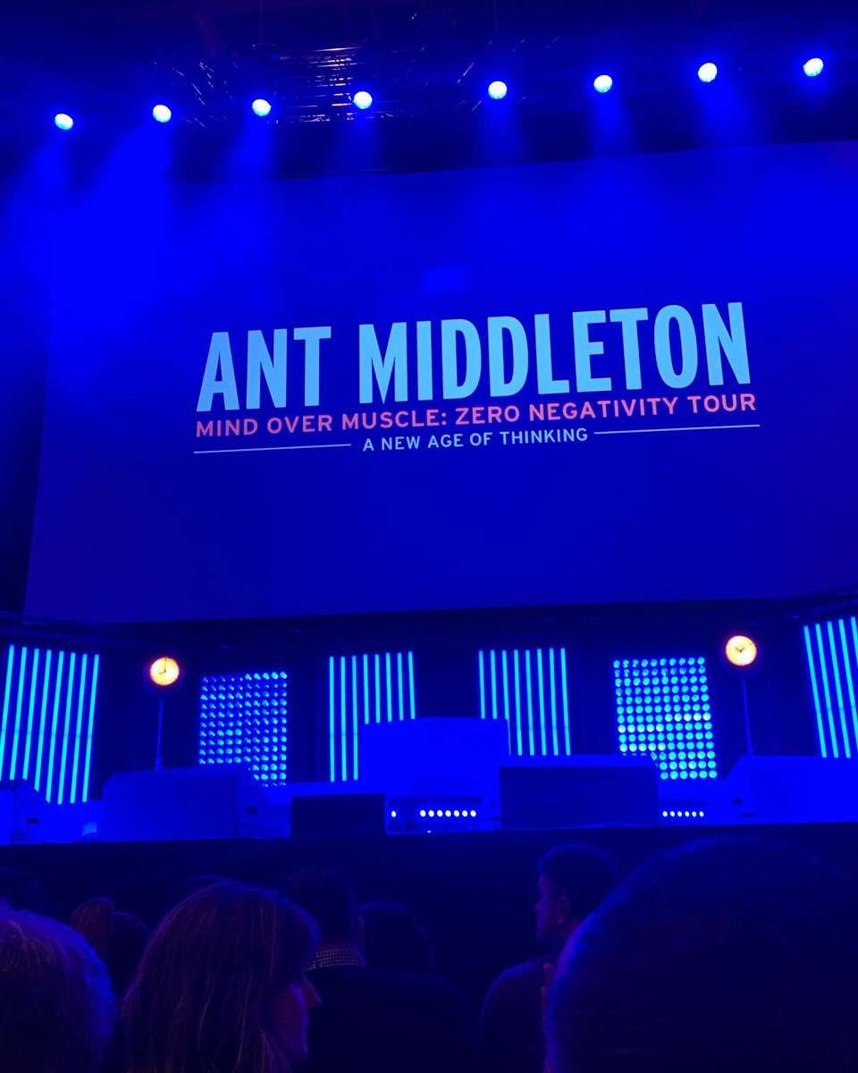 KieronLea's tweet photo. What a awesome day yesterday, meeting @antmiddleton and watching #mindovermusclezeronegativitytour at the @mandsbankarena what a truly inspiring fella this man can change your way of thinking if u suffer negative thoughts. 👊🏼 #positivevibes https://t.co/h8Q9NawcoK
