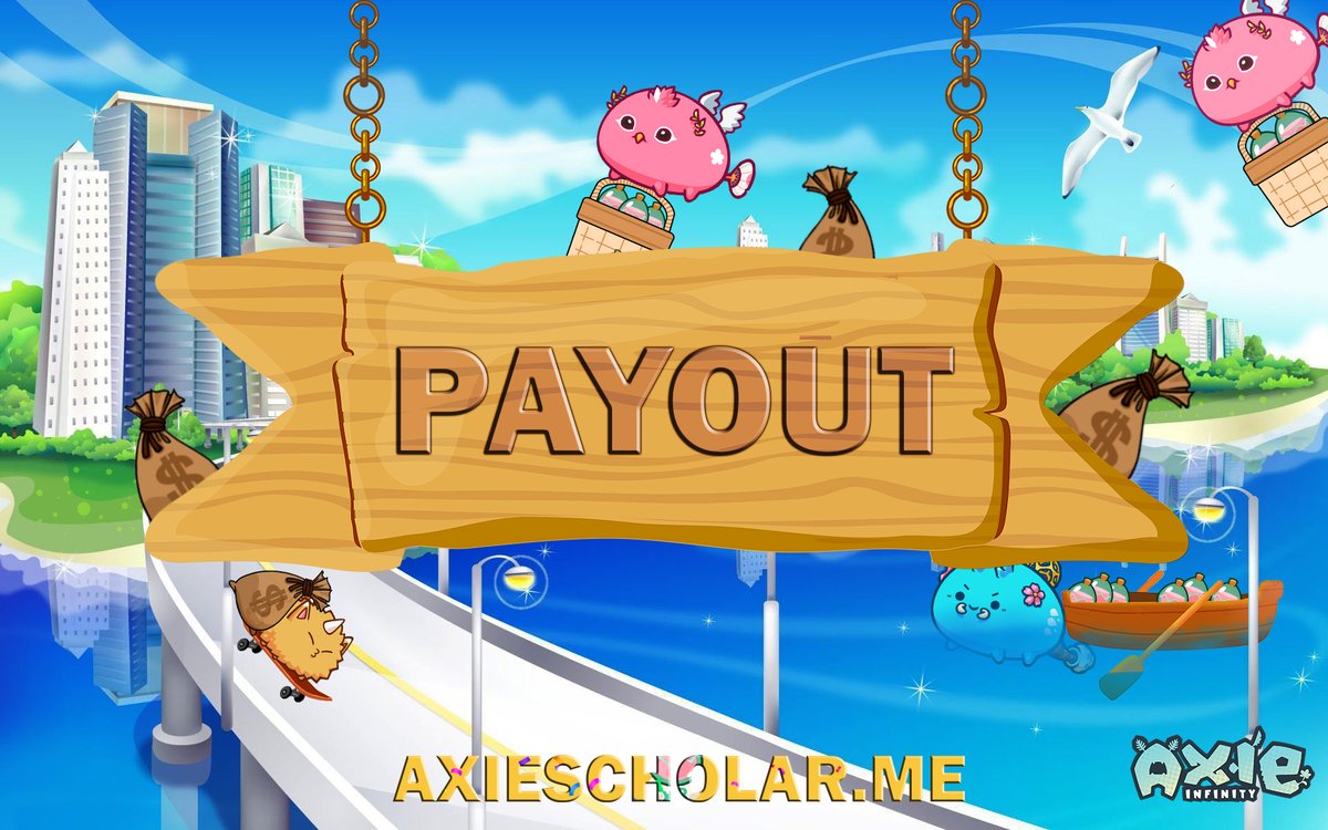 MetaverseSCH's tweet photo. It’s pay day again! Congratulates to all our scholars!  #AxieScholarship #AxieInfinity #AxieInfinityScholar https://t.co/TMJpsKYqZX