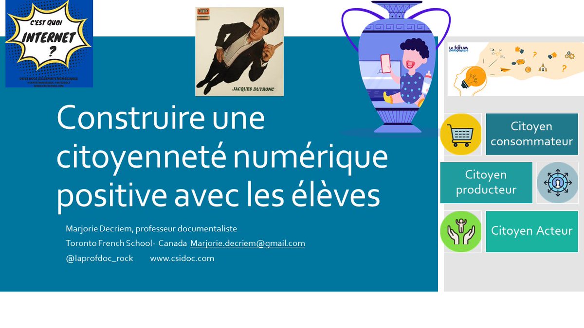 Laprofdoc_rock's tweet photo. La #SemaineCitoyenneMlf commence demain ! Conférences gratuites ouvertes à tous ! Mercredi 17 nov Construire une citoyenneté numérique positive avec les élèves #SOSprofdocs #citoyennetenumerique #educnumerique S'inscrire : https://t.co/vXnQvELw9F #AxesMlf @mlfmonde
@mlfpedagogie https://t.co/okIwth4aWn