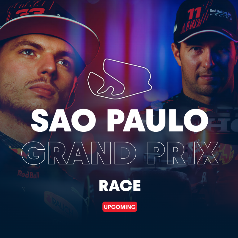 redbullracing's tweet photo. It's time! ⏰ Follow the #BrazilGP with live timing, text commentary and have your say in our Race Station 📈🇧🇷