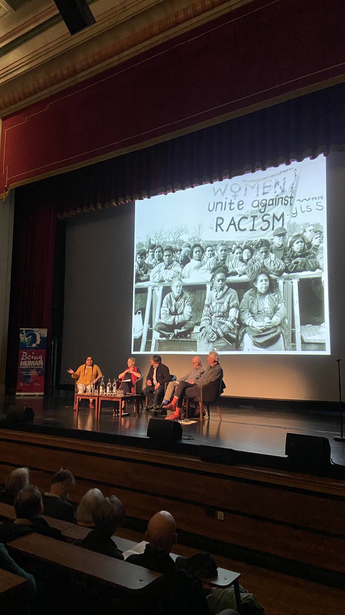 QMULsed's tweet photo. Amazing to hear from Julie Begum from @SwadhinataTrust at #StepneyWords talking about how we should write our own story to change the narrative and the anti-racism history of the East End.
#teamenglish #poetry https://t.co/ho3BsniqUX