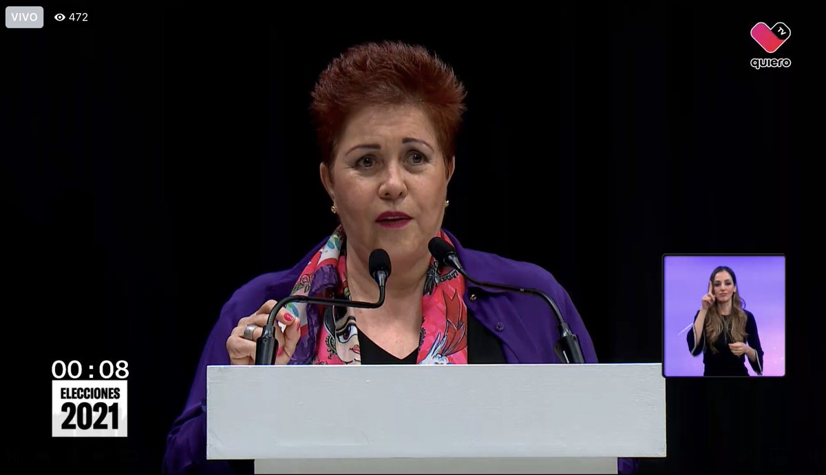 quierotv_gdl's tweet photo. Candidata @Loumpizano de @HagamosJalisco: 

Vamos por ustedes, advierte a la candidata de #MC, @CitlalliAmaya; también critica el estado de obras públicas. "Vamos a hacer de #Tlaquepaque un municipio limpio, ordenado". 

#DebateTlaquepaque #Elecciones2021 https://t.co/cdGjBxhOw0