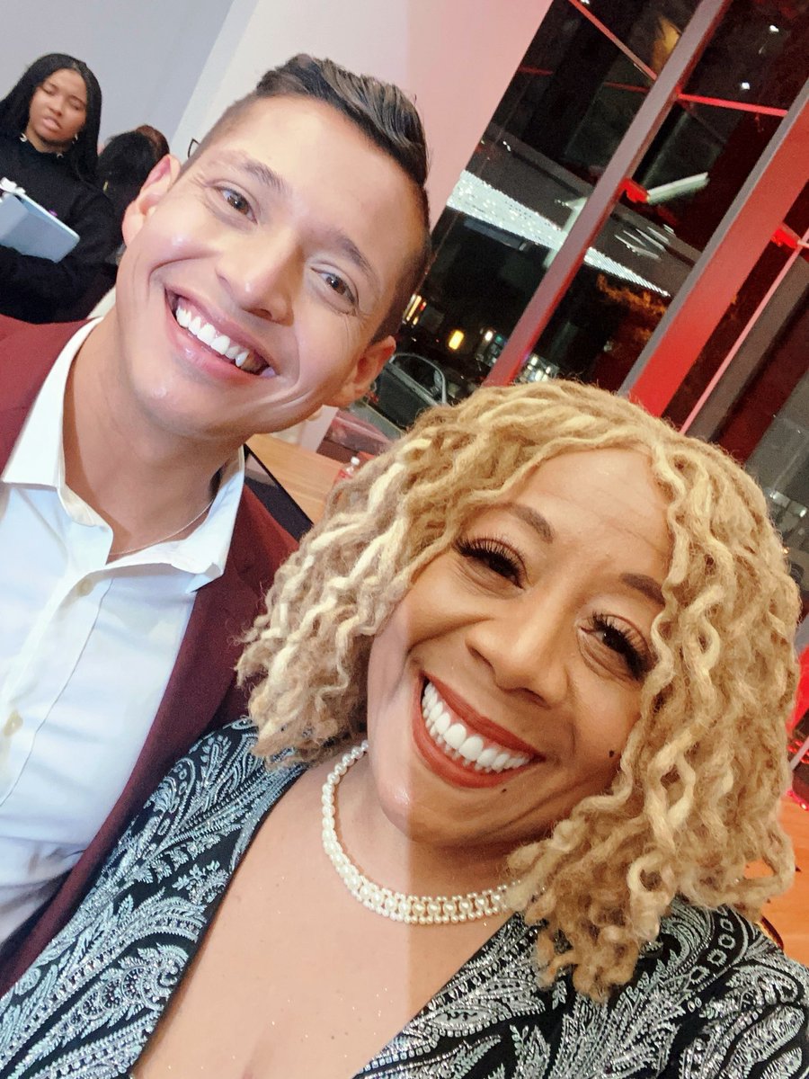 MsPattyJackson's tweet photo. And then we met! Finally Thank you @MiguelMValle @NBCPhiladelphia You are a gem! Keep striving! @pabj #pabj awards https://t.co/yTU2x4JtXw