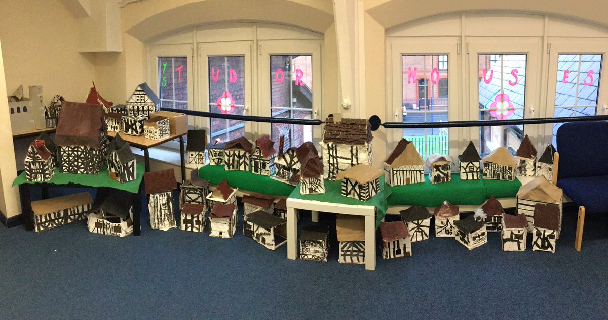LSTClass09's tweet photo. Our Tudor town is complete! #STPSDesignTechnology #STPSTopic #framestructures #TheTudors @Cornerstonesedu https://t.co/kHLz2Fga6S