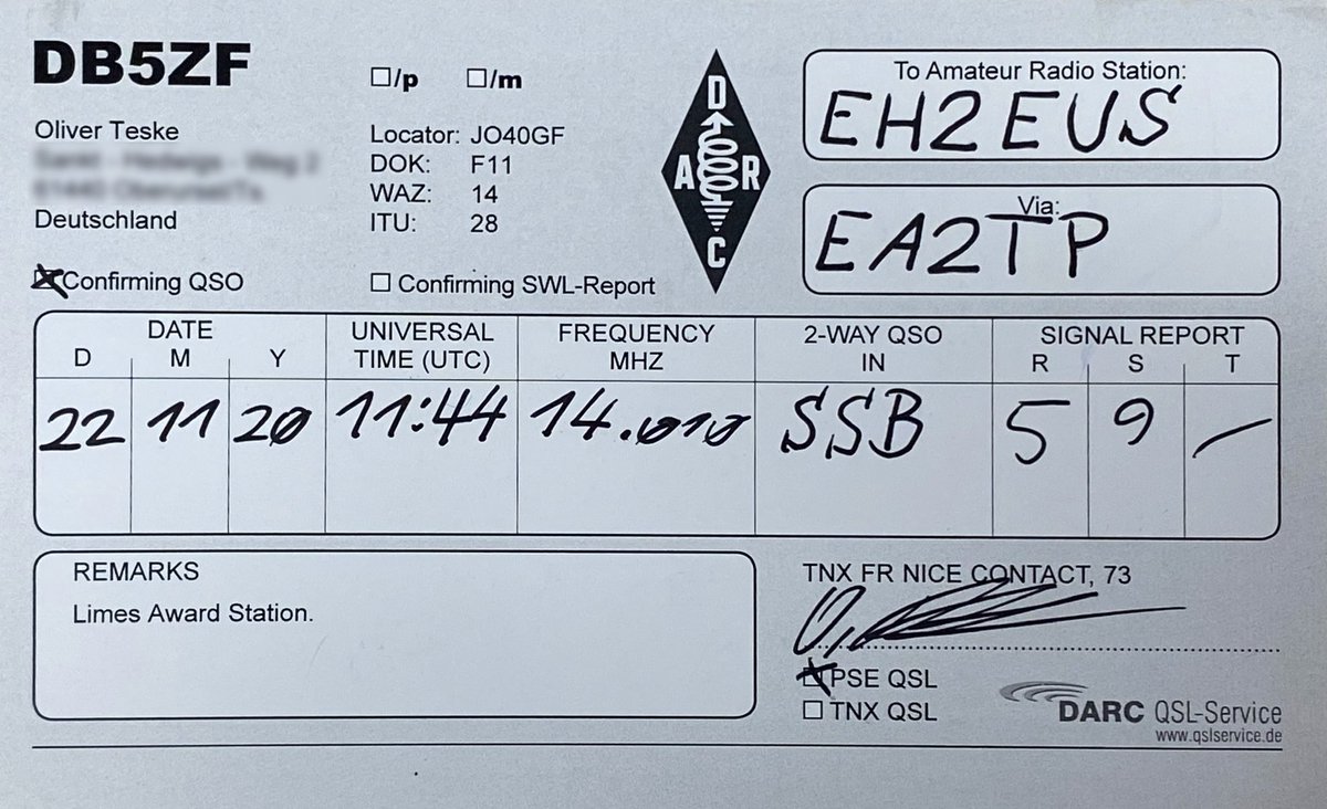 EH2EUS's tweet photo. Alemaniatik jasotako QSL txartela! Zer den jakin nahi? Ikus: https://t.co/nv2bKjvA4o #euskara #euskaraldia #hamradio #qslcard #euskararennazioartekoeguna #internationalbasquelanguageday https://t.co/NoiPeq1wAK
