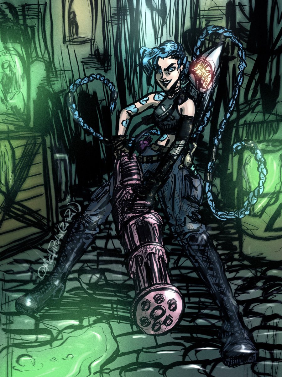 MatiiPol's tweet photo. Jinx? Stands for jinx! Duh...
#jinx #arcane #teamjinx #RiotXArcane #riotgames #lol #LeagueOfLegends #jinx #zaun https://t.co/V5soJfal3W