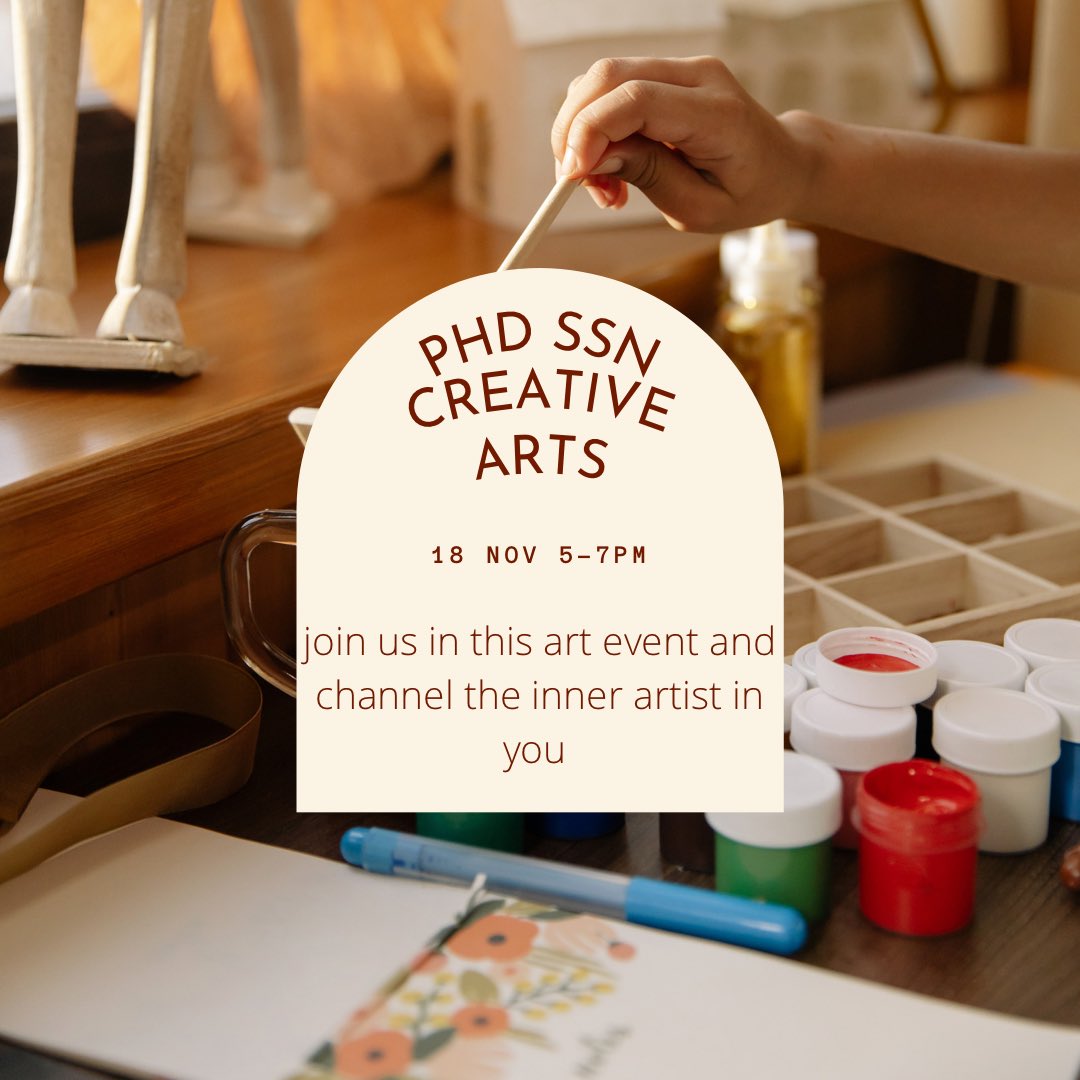 LboroPhDSN's tweet photo. Join us on the 18th November 5-7pm at Graduate House Training room and come channel your inner artist. The SSN will be holding an art and creative event. Come with your drawing pens and ink and let’s create art together. We would be drawing and painting together. https://t.co/koYDXQD6jc