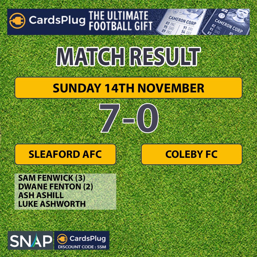 A huge win in the Ron Eaglen Cup this morning against league rivals <a href="/ColebyFC/">Coleby FC</a> 

Fantastic performance from all the boys 

In the hat 🏆🎩